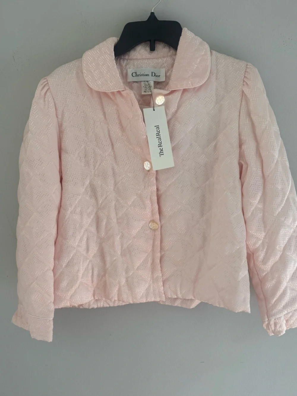 Vintage Christian Dior Pink Quilted Jacket